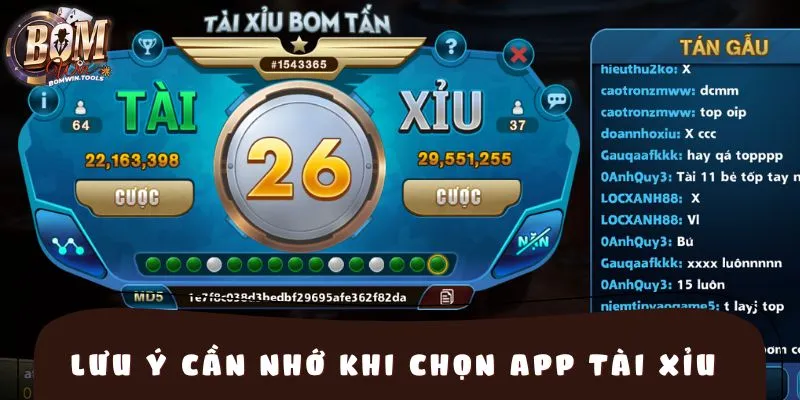 Lưu ý cần nhớ khi chọn app tài xỉu rút được tiền