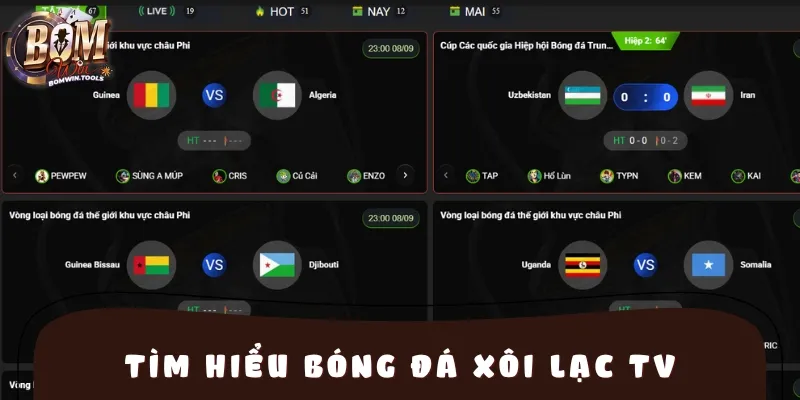 Bóng Đá Xôi Lạc TV là nền tảng theo dõi các trận cầu đầy kịch tính, hấp dẫn