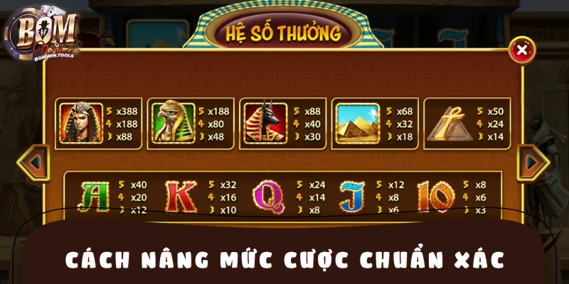 Cách nâng mức cược vào thời điểm chuẩn xác